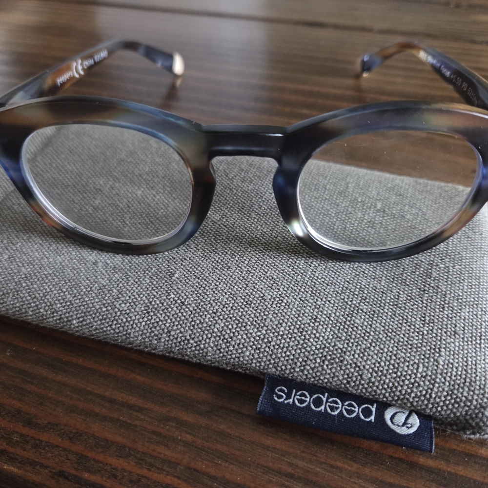 Peepers Blue and Brown Women's Glasses 1.50